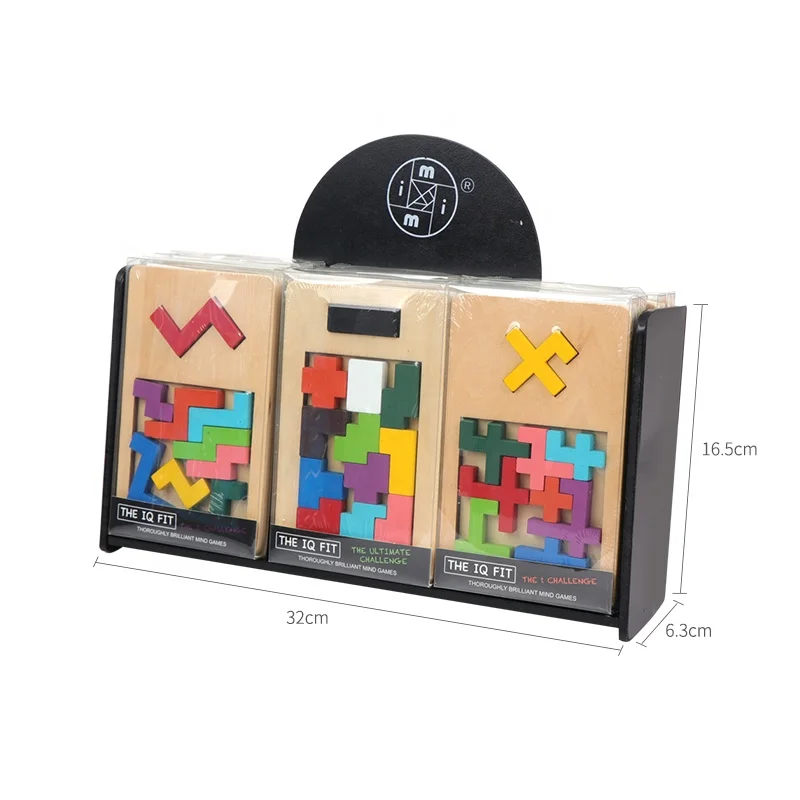 IQ Fit - Reunion Puzzles - Set of 3, Packing Puzzles