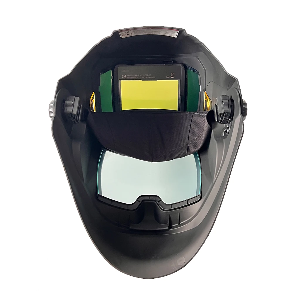 auto darkening iron man welding helmet with latest LCD Technology | metal man welding helmet The first and only welding helmets in the world with and internally adjustable 2 X 4 ADF One of the highest rated ADFs in the world Internally adjustable ADF Limited-edition autodarkening welding helmet has