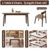 12m dining table + 6 ganoderma chairs