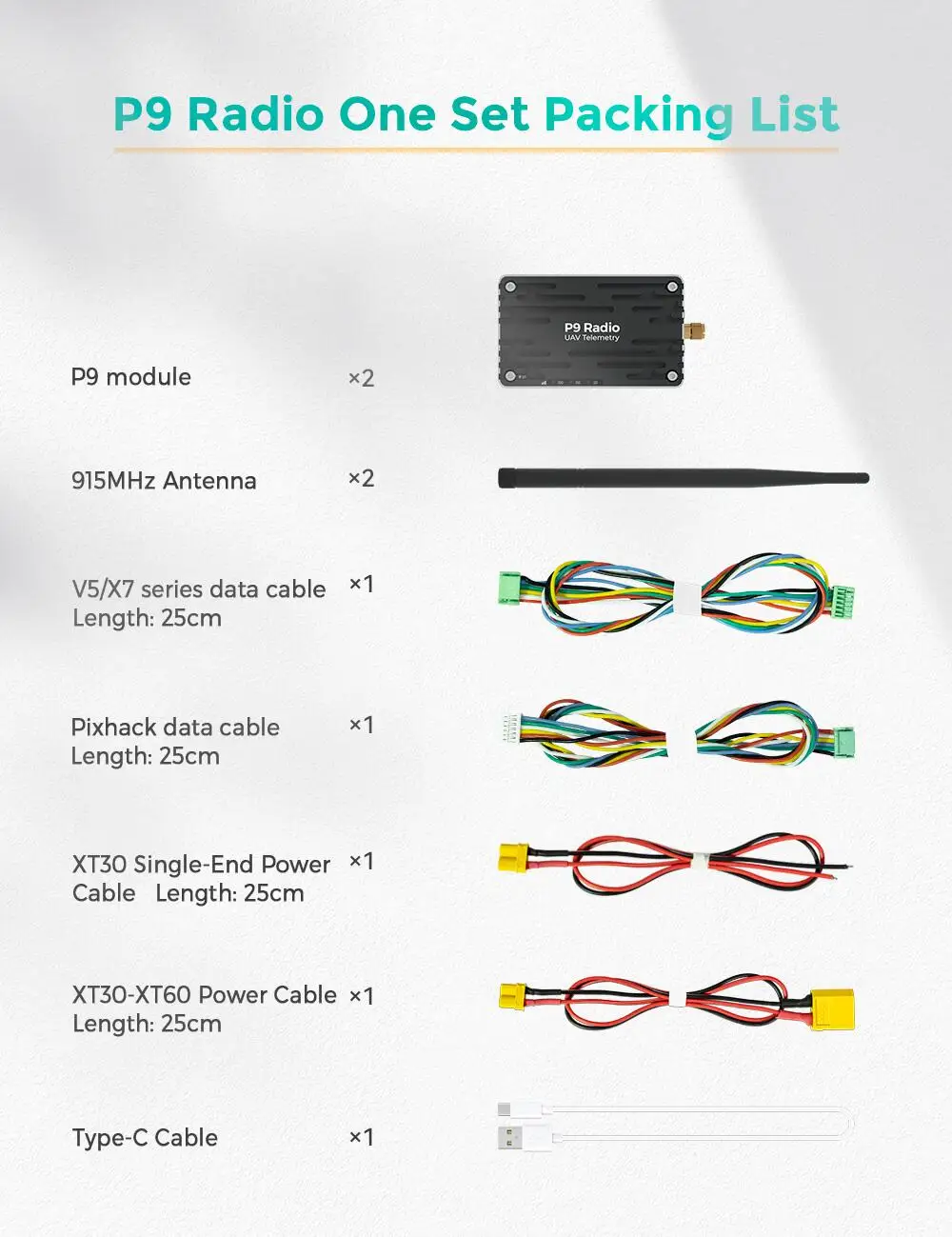 Cuav P9 900mhz Radio Telemetry Wireless Transmission Module Pix High ...