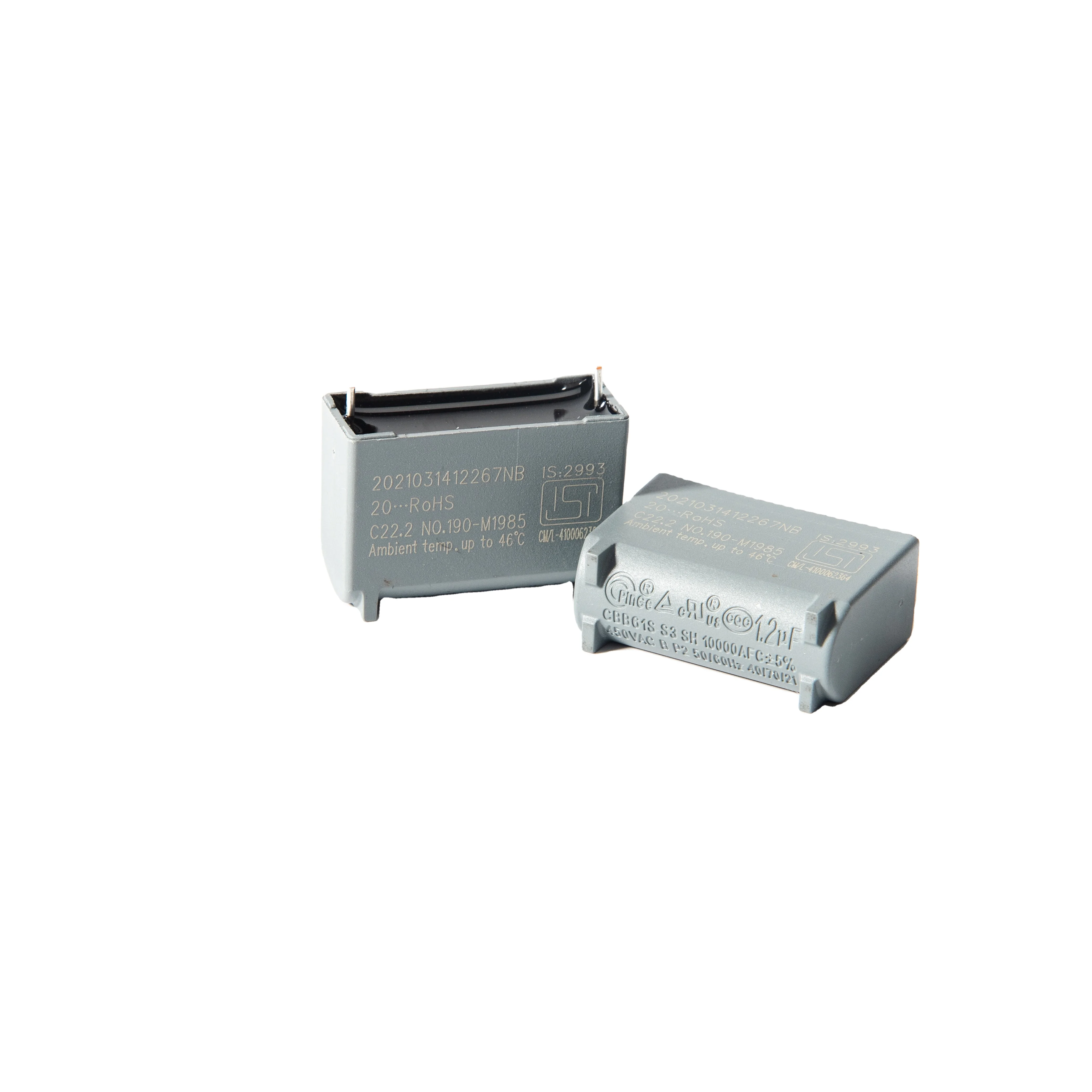 Ks Pinge Running Capacitort with TUV CE Certificate CBB61 Capacitor 450VAC 8UF