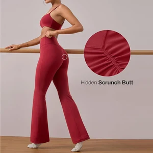 Women's High Waist Knee Active Gym Yoga Pants Spandex/Nylon Four-Way Stretch Breathable Quick Dry Sweat-Wicking Elastic Waist