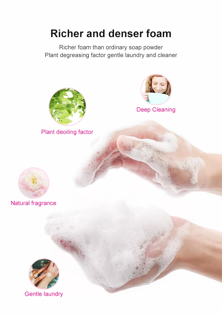 High Foam Washing Powder Detergent Concentrated Washing Powder Flower