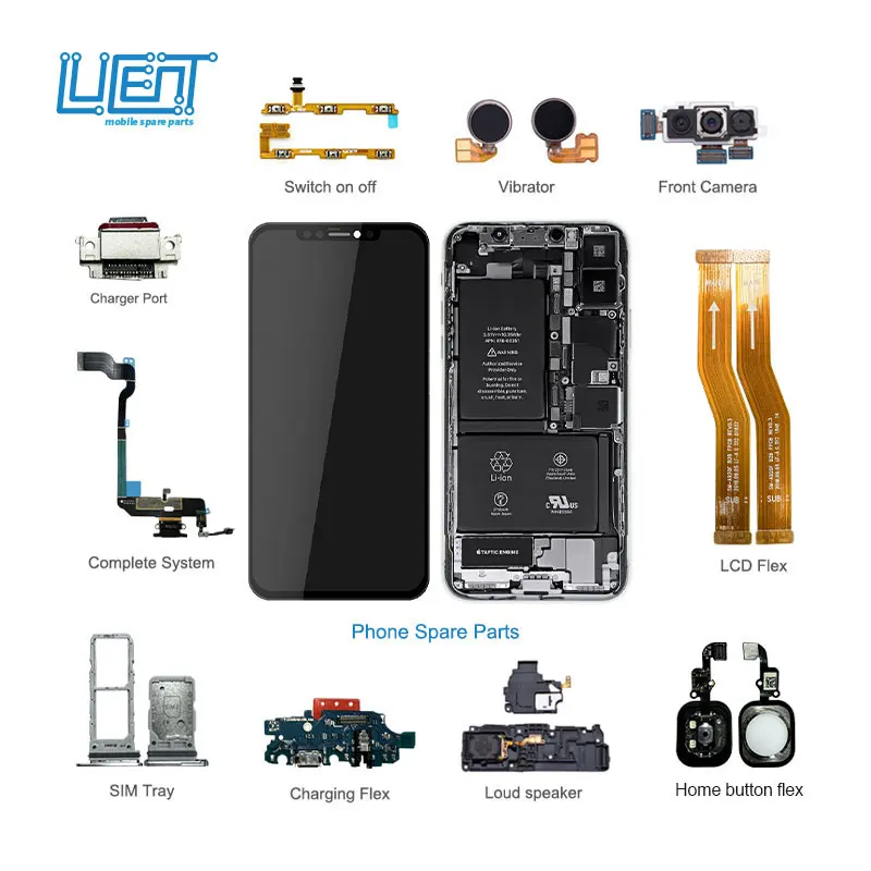 CPROSP 4-delige verstelbare klem voor mobiele telefoon beeldschermbevestiging, clips display klem reparatiegereedschap mobiele telefoon/tablet met anti-slip rubberen mat