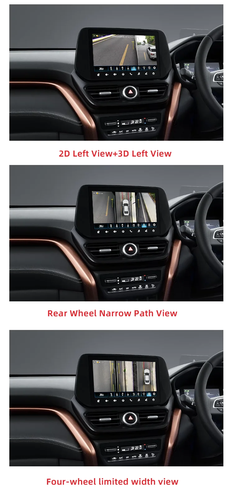 Wemaer 360 Car Panoramic Camera System Vehicle 4 Way Recording Built-in Decoder for Toyota Hyryder Suzuki Grand Vitara Jimny factory