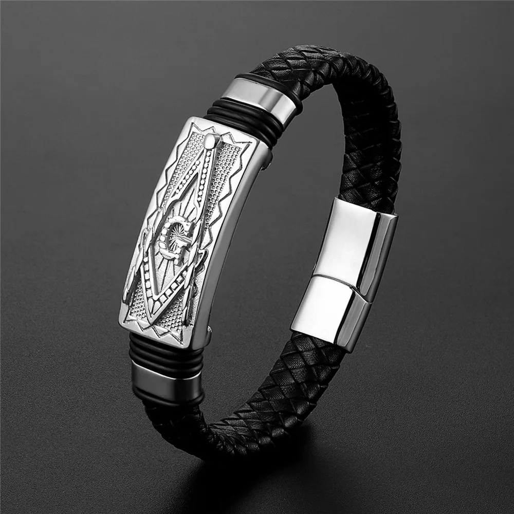 Bracciale ritorto in pelle nera | Disponibile! | Fort Tempus