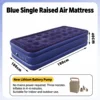 Blue High Single, Outdoor Li-ion Square Pump, 100*190*40cm