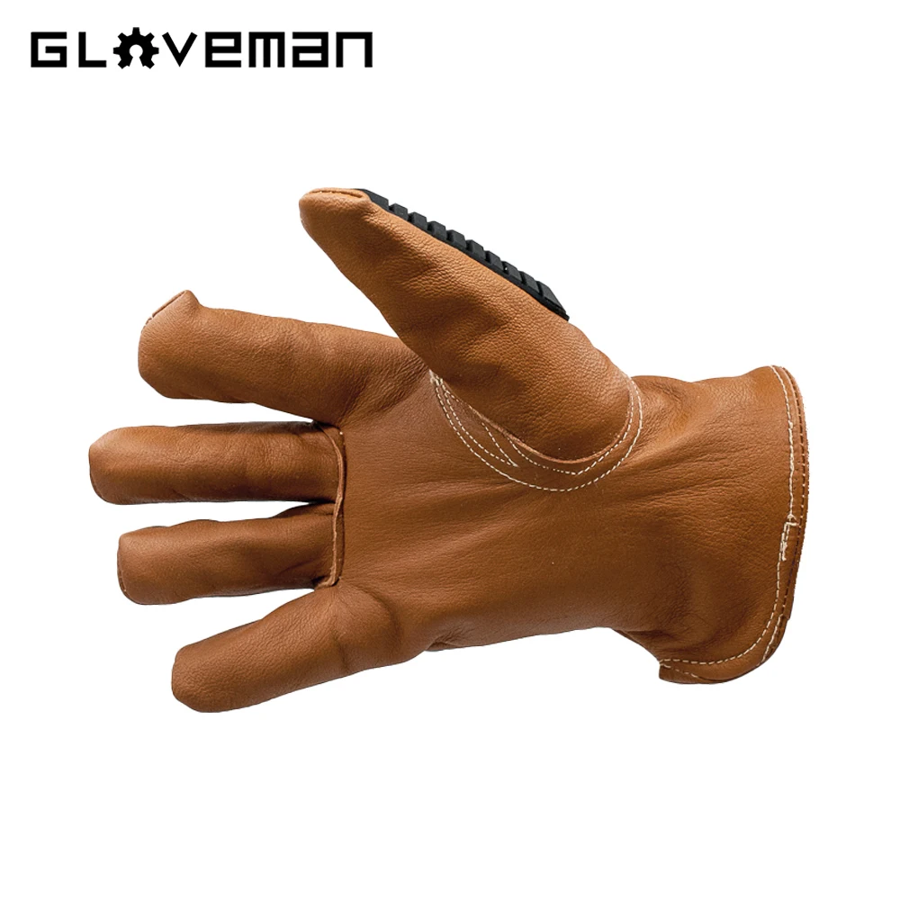 Перчатки из козьей кожи GLOVEMAN для тяжелых условий эксплуатации ТПР ударные нефтяные месторождения промышленная конструкция водонепроницаемые защитные рабочие перчатки
