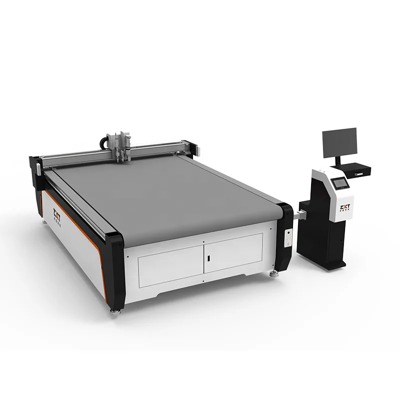 Tarpaulin Membrane Structure PVC Fabric Long Pattern Flatbed Cutter Automatic Feeding Digital Knife Cutting Machine
