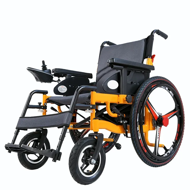 BC-ES600203 2023 Nastavitelný elektrický invalidní vozík z uhlíkové oceli skládací lékařský manuální elektrický invalidní vozík pro starší pacienty