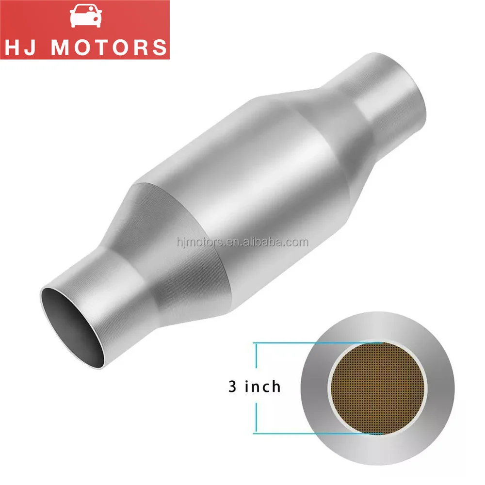 Epa 3 Inch Inlet Outlet Euro3 Obd2 Car Catalytic Converter Stainless