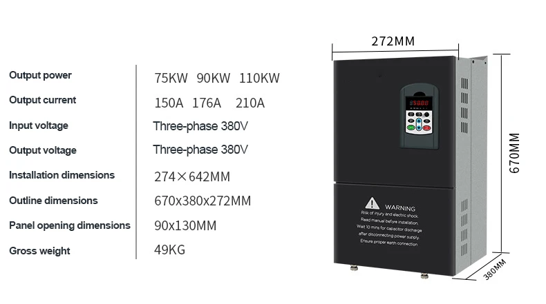 Drive for Pump, 0.75-110kW, VFD - detail 2