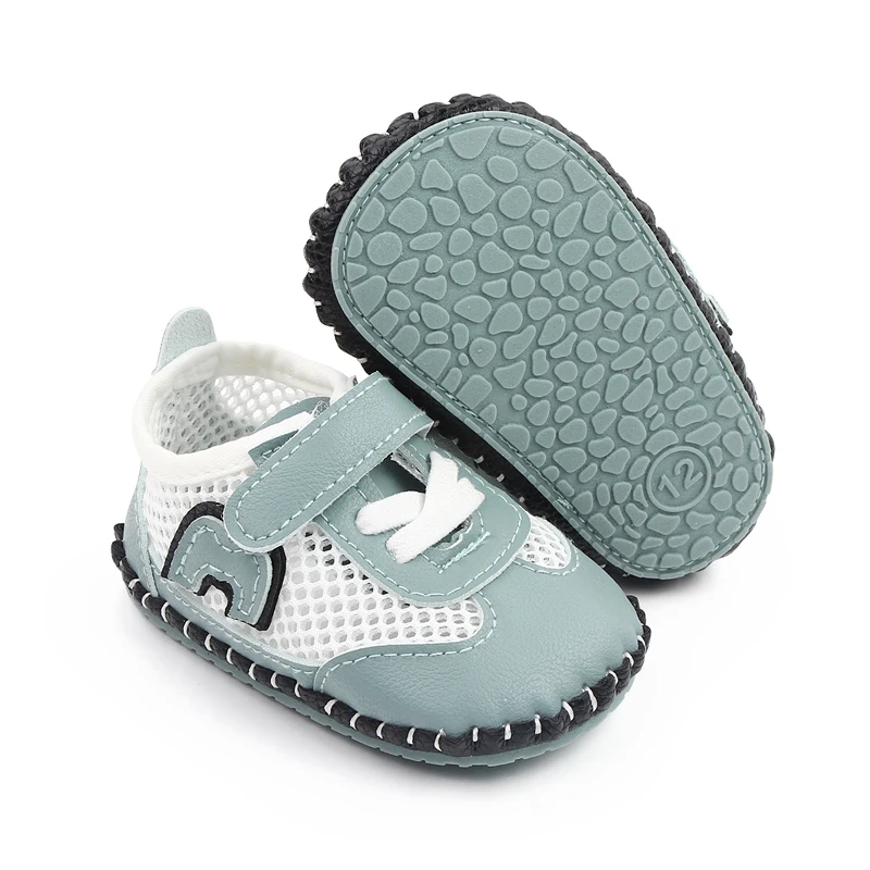 Spring and Autumn Infants Shoes Baby Non-slip Soft Sole Breathable Mesh Surface Walking Shoes factory