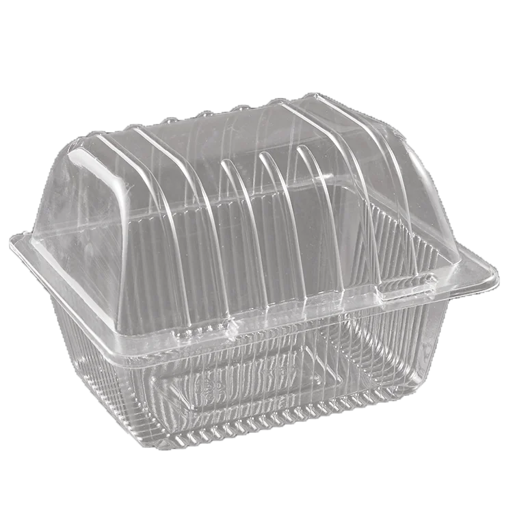 Disposable Clear Cake Box Rectangle Cake Box,Clear Plastic Hinged Food