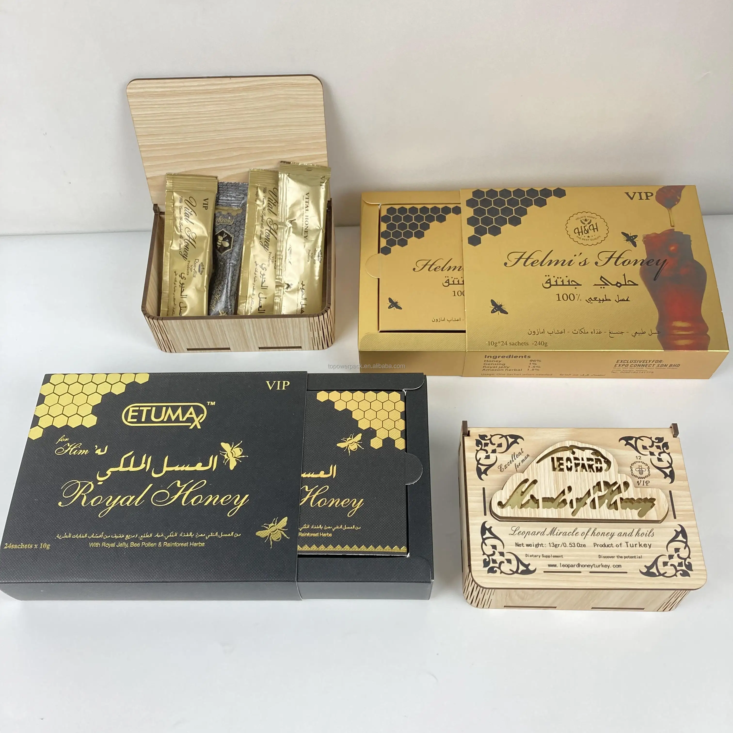 Custom Gold Printing Vital Vip Honey Packaging Sachets Flowers HMF Royal  Honey Vip for Him Vital Vip Honey Packaging| Alibaba.com