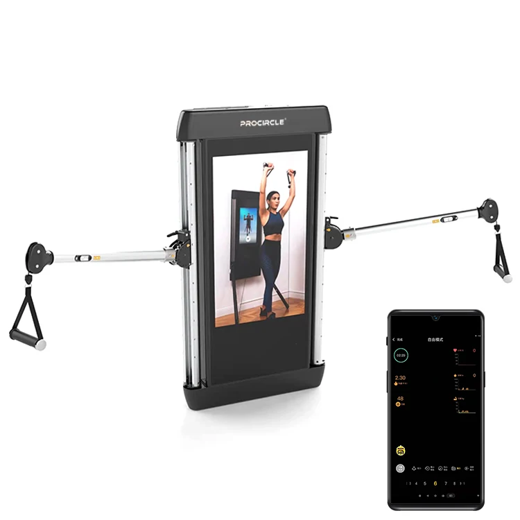 Home Gym Wallmounted Smart Workout Mirror Fitness Training Machine