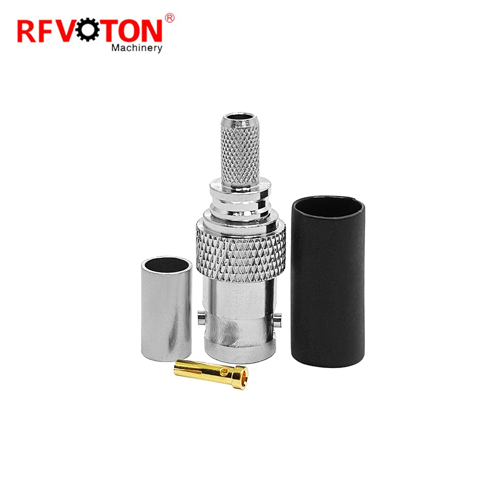 Coaxial BNC Female EZ Type Connector for LMR195 Cable