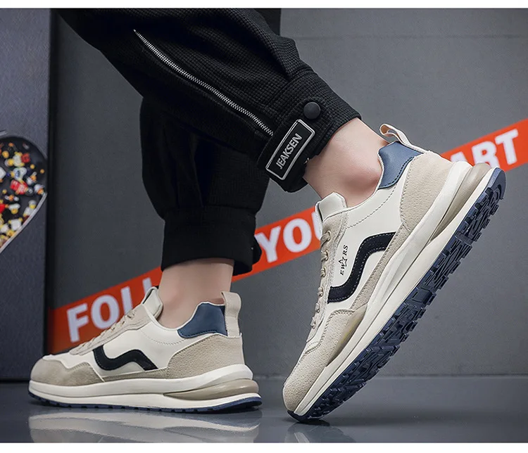 Men's shoes summer new breathable board shoes men's trend all match to increase sports leisure running shoes