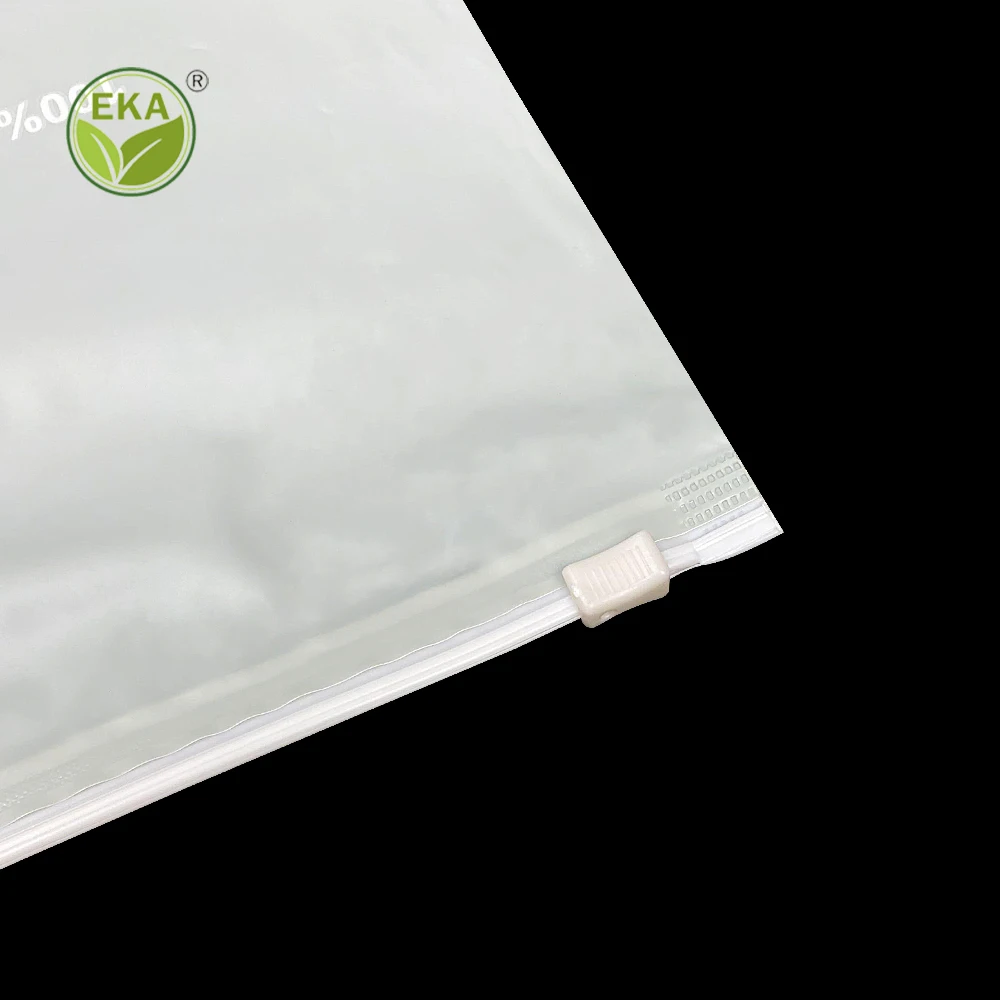 Eco Friendly Zipper Clothes Packaging Frosted Plastic Ziplock Bag Pe