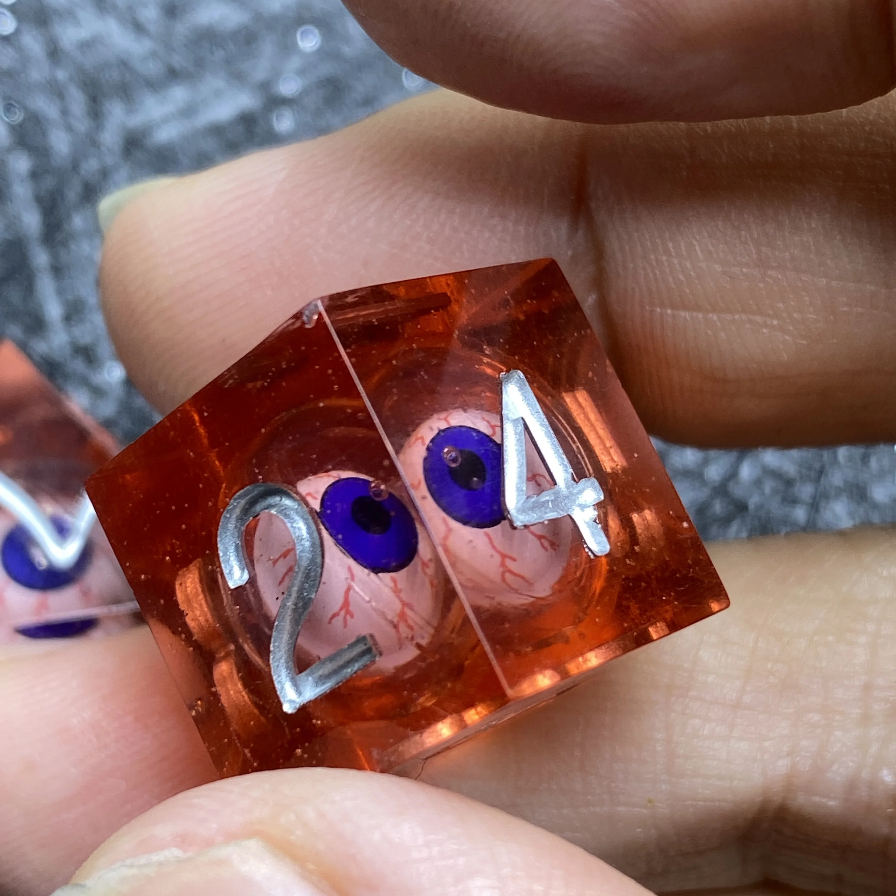 Resin Sharp Edges Polyhedral Rpg Dice Set D&d Rpg Game D20 Custom