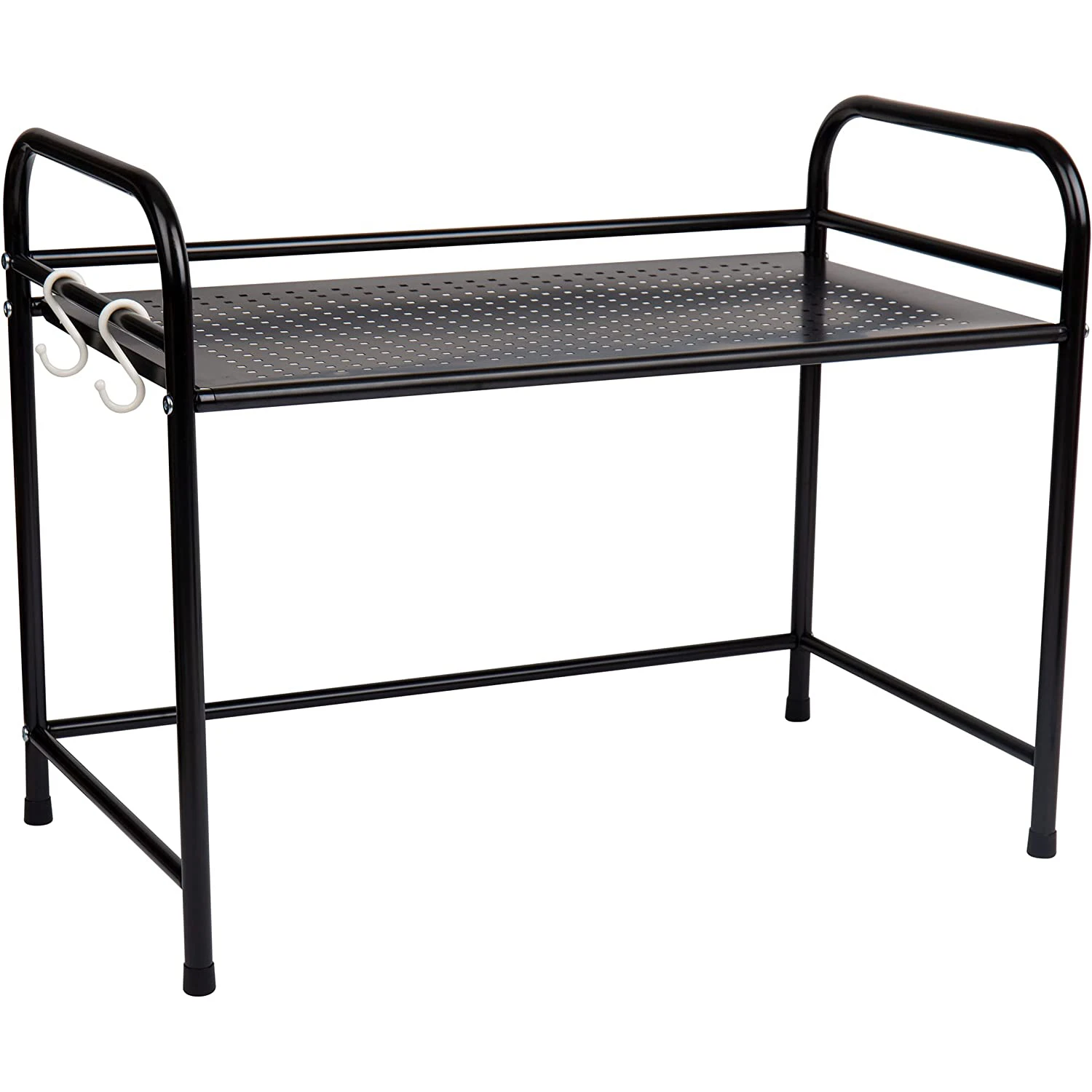 Wholesale Eco-Friendly Foldable Space-Saving Powder Coated Modern Kitchen Counter Cabinet Sturdy Iron Storage Rack Microwave