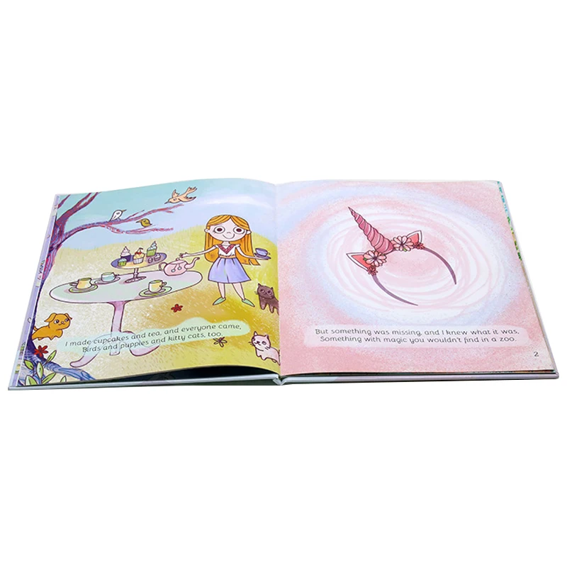 Factory Custom Hardcover Children's Book Printing Services Using Quality Cardboard Kraft Paper Corrugated Board Duplex Board details