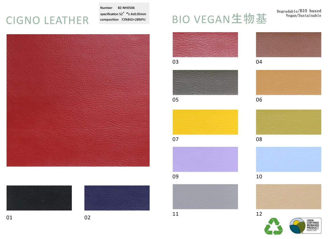 Cactus Corn Apple Plant Vegan Leather Anti Hydrolysis Vegan Bio Based