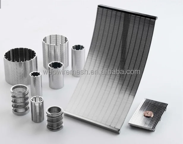 Reverse Rolled SS304 Flat Wedge Wire Slot Screen for Centrifuges