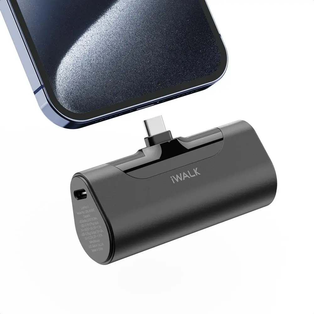 IWALK LinkPod 4 Docking Battery 4500mAh Capacity PD 20W Fast Charging USB C Charger Portable Capsule Power Bank