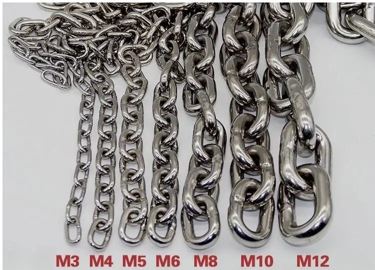 product customized din766 standard 316 stainless steel mirror polished 8mm anchor chain-7