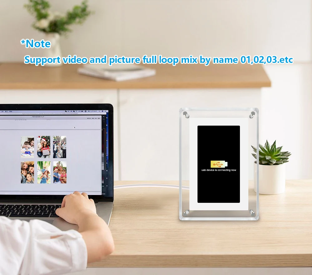 Best Price Wholesale 7 Inch Desk Digital Frame Album Video Lcd Acrylic