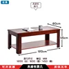 Mesa de centro larga de 1200*600 con chapa de madera.