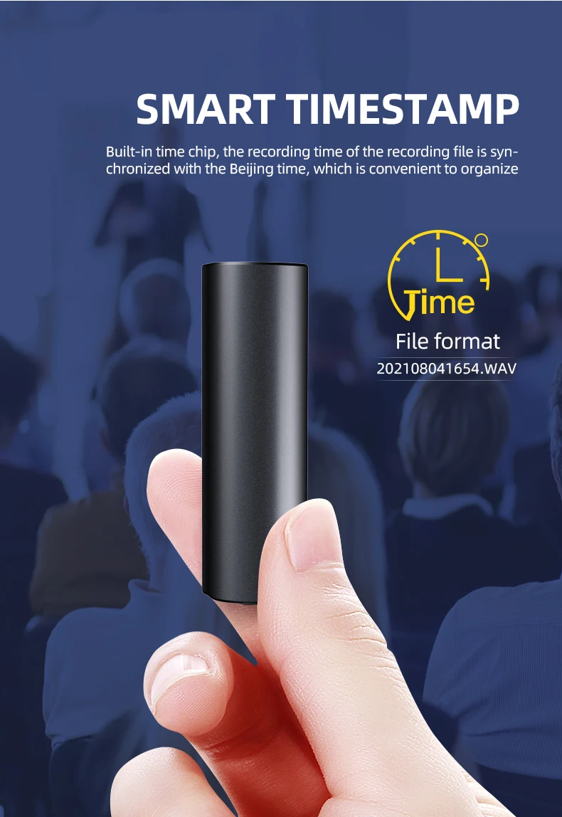 Strong Mini Magnetic Voice Recorders Power Bank 500 Hours Voice Activated Recording Digital Voice Recorder  Audio Recording