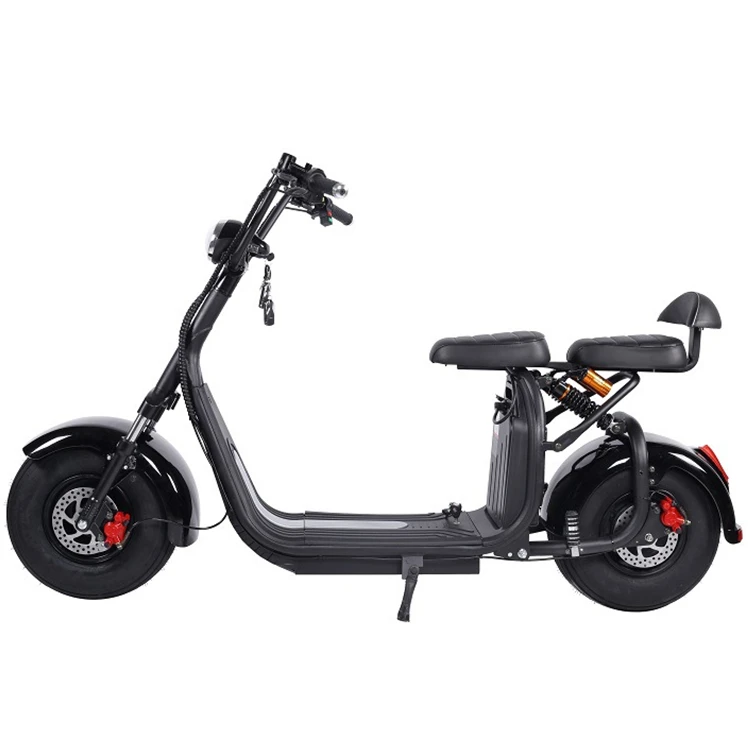 Modern Style Shock Absorption Two Motors 60v 2000w  Delivery Electric Scooter for Big Man With Usb Fat Tire Hydraulic