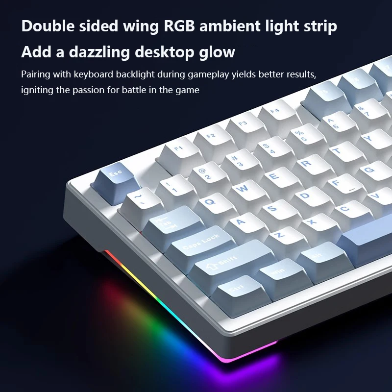 Tri-mode Wireless Rgb Mechanical Gaming Keyboard Oem