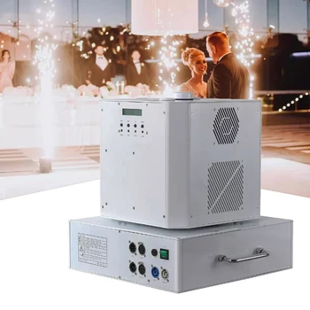 Rotating Spark Machine DMX Dual Head Rotation Fireworks Machine Spinning Double Spark Machine for Wedding Stage Event