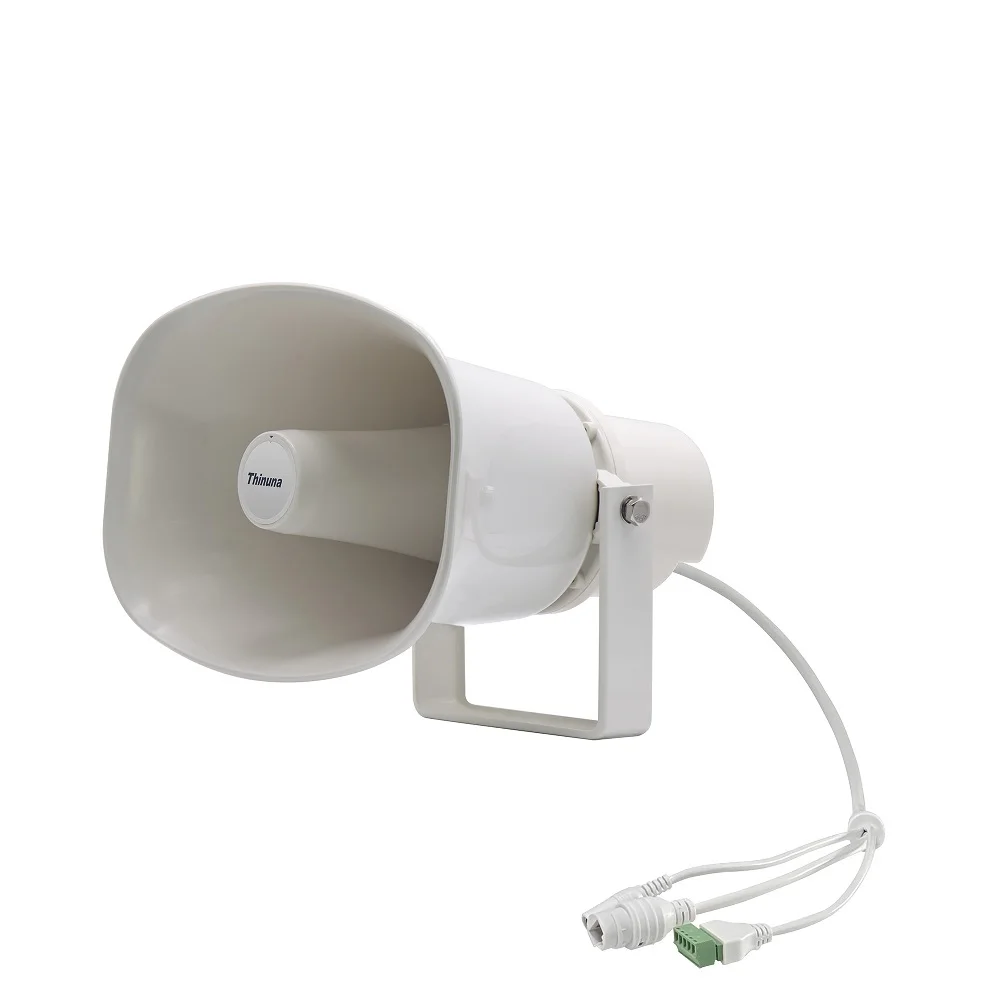 Thinuna IP-30HS III SIP Active POE Horn Speaker with Built-in Amplifier 30W Outdoor IP66 Waterproof PA System Horn IP Speakers