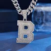 Silver letter B