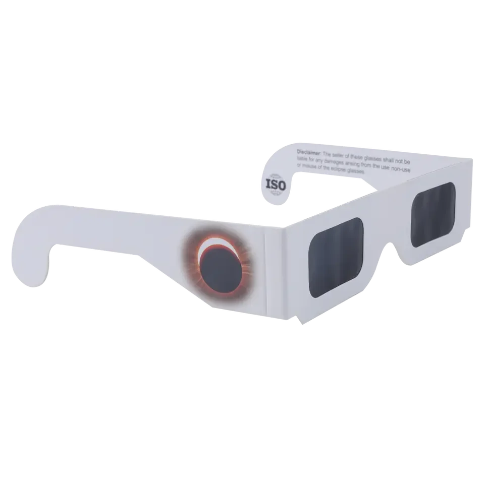 ISO Certified 3D Customized Design Solar Eclipse Viewing Paper Glasses Premium Solar Eclipse Glasses