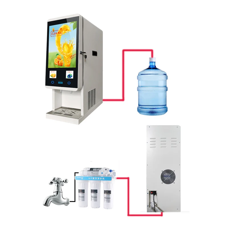 J20SC Cold Juice Vending Machine with Compressor Refrigerating System Coffee Vending Machine Good Hygiene and Food Safety