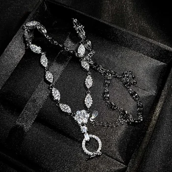 Europe America Fashion Necklace With Shiny Small Zircon (It Can Be Used With Any Pendant) Women's Wedding Party Luxury Jewelry
