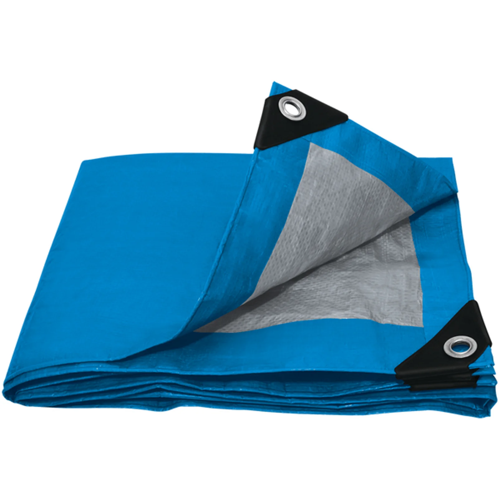 Lona de HDPE de color azul, 80 g, 120 g, 180 g, 200 g, impermeable, antienvejecimiento, tratada con rayos UV, utilizada para cubrir