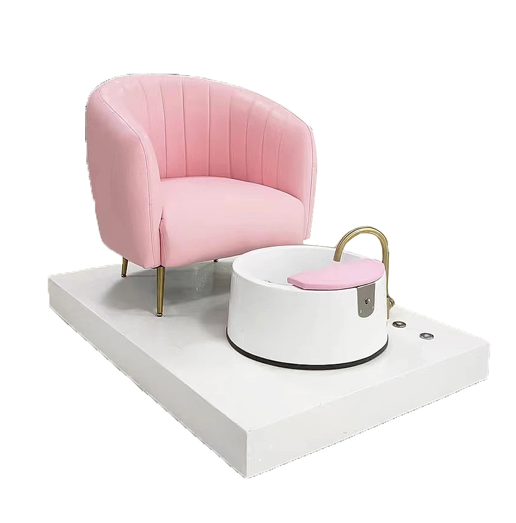 Pink Pedicure Chair For Nail Station Furniture Wholesale Pedicure Couch