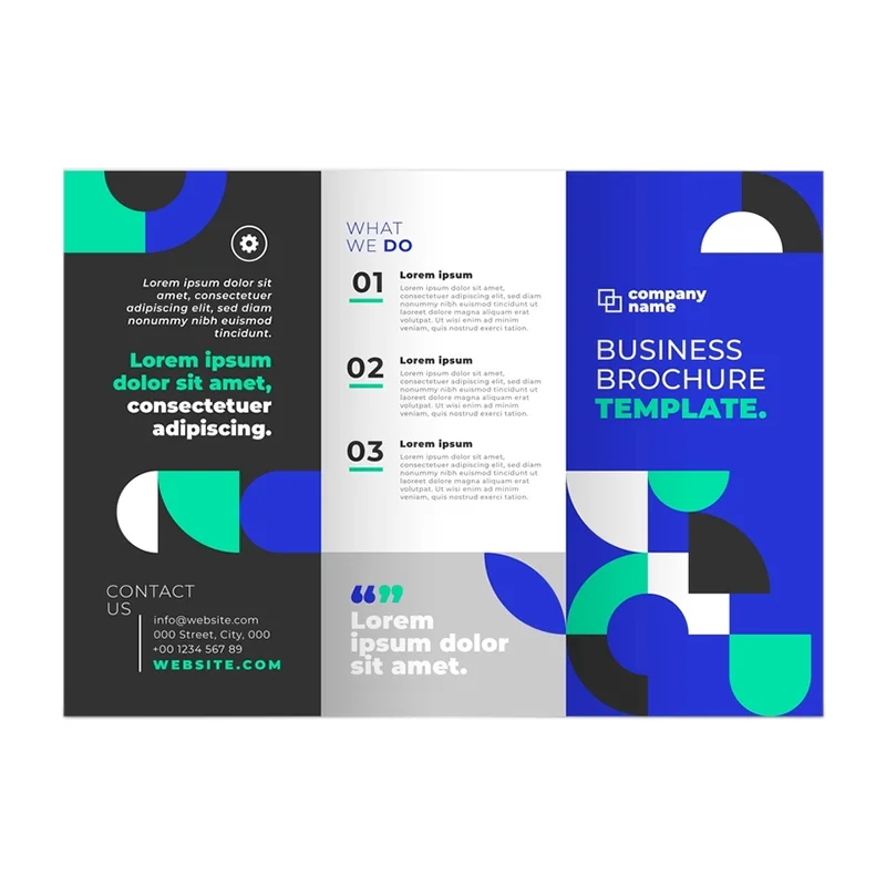 Low Price 2023 Printed Promotion Flyer Leaflet Booklet Printing Cheap Brochure Folded Trifold Leaflet Printing