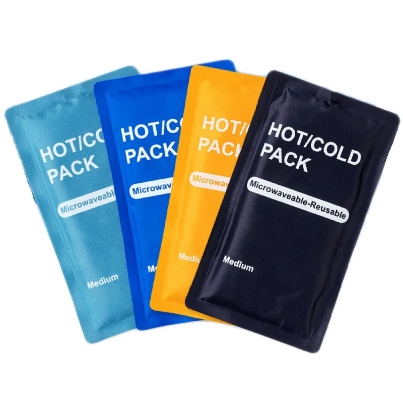 high quality custom gel ice pack logo reusable nylon ice bag 23*13cm hot cold compress relieve pain