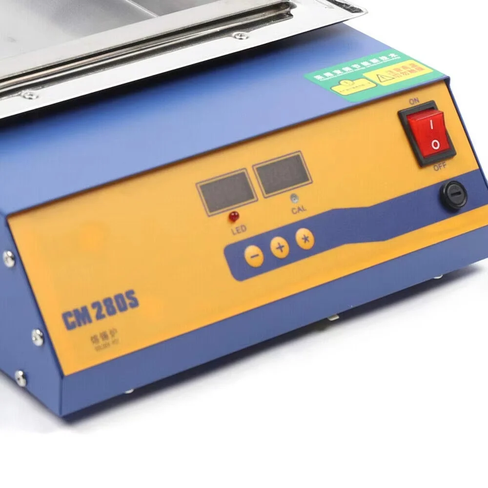 CM-280S Soldering Pot Dual Digital Display 0-400 Degree Fast Heating Adjustable Temperature Tin Melting Furnace Tin Oven