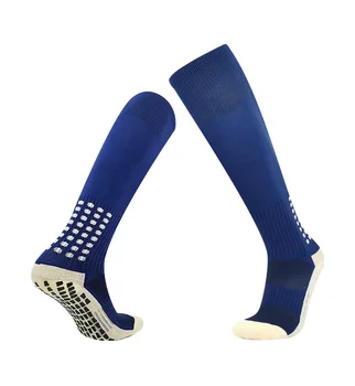 Colorful soccer socks compression athletic socks anti friction cushioned cycling running football stocking grip non slip