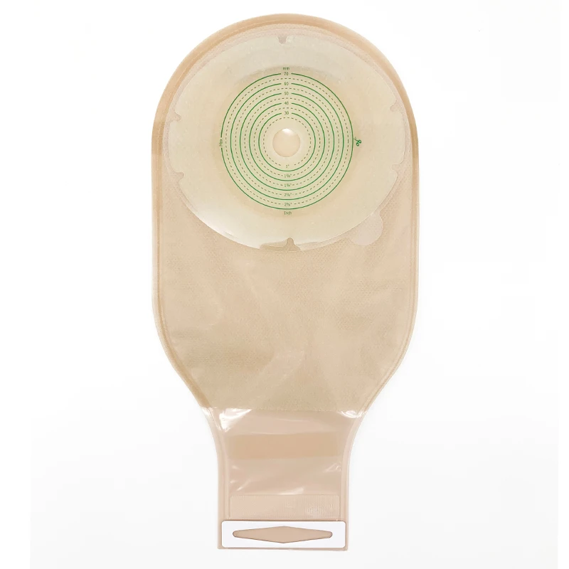 Colostomy Bag Hydrocolloid Barrier One Piece Open Ostomy Bag With Odor