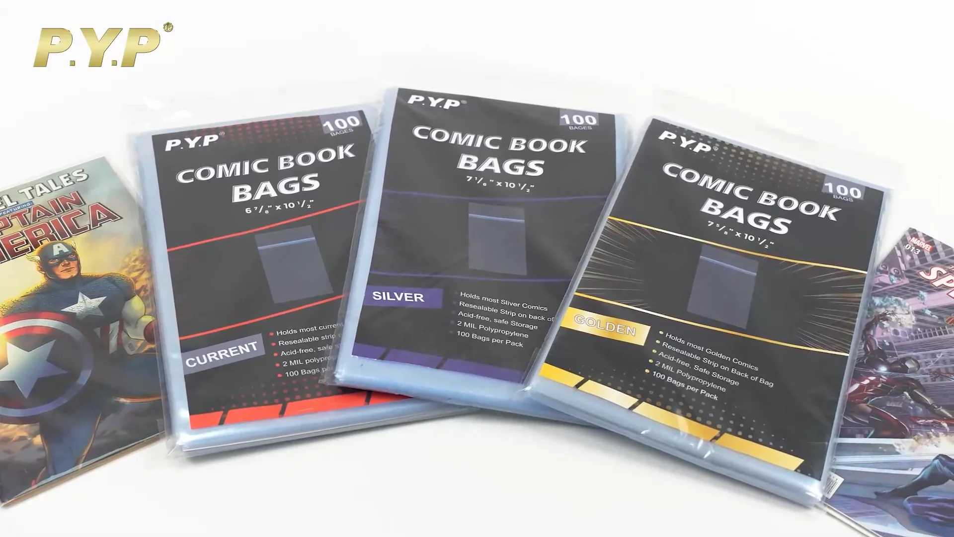 CSP 100 Regular Magazine Bags And Boards – Acid-Free Backing Boards & Sleeves (11x8.5)