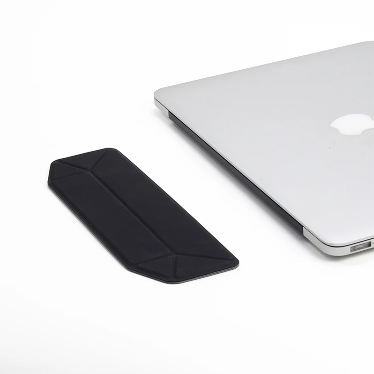 2021 Mini Leather Invisible Flexible Foldable Ergonomic Portable Laptop Stand